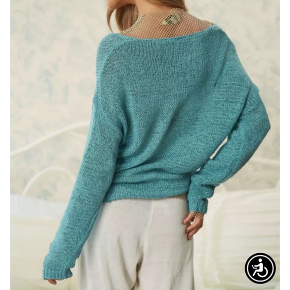DAVI & DANI Sage Round Neck Long Sleeve Knit Sweater - Picture 6 of 6
